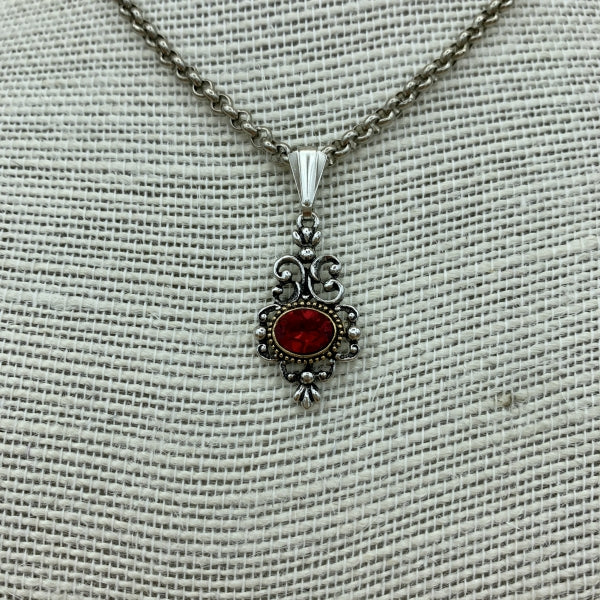 Halskette „Theresa“ mit tropfenförmigem Anhänger und ovalem Swarovski®-Kristall
