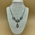 Halskette „Klarissa“, Collier mit vier Anhängern mit Swarovski®-Kristall