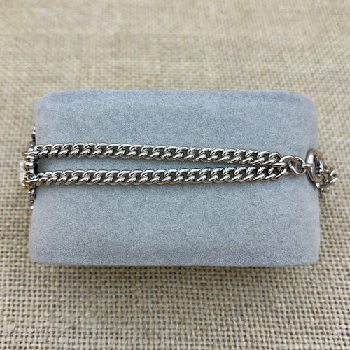 Zweireihiges Armband „Klari“ mit Swarovski®-Kristall im Mittelteil