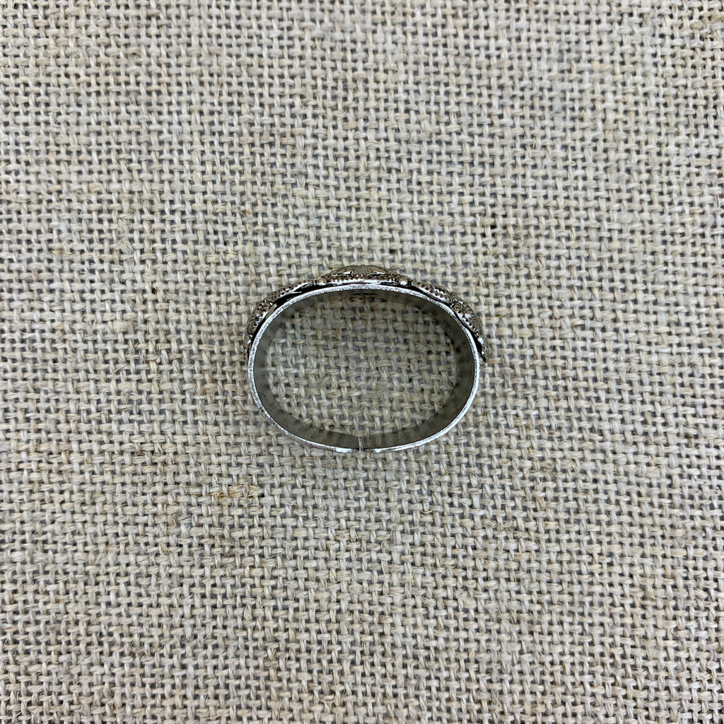 Krawattenring „5“ aus Metall für die Trachtenkrawatte