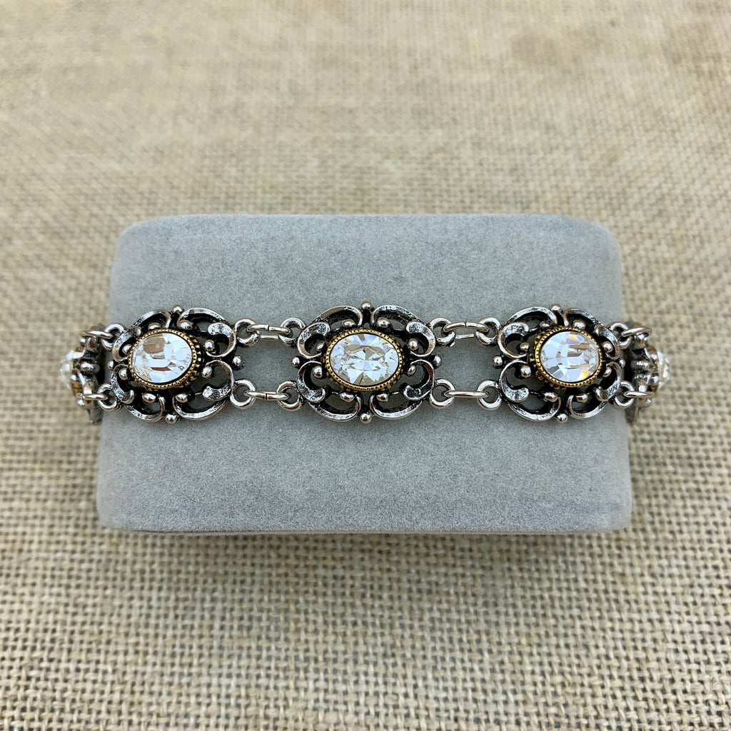 Gliederarmband „Theresa“ mit Swarovski®-Kristallen
