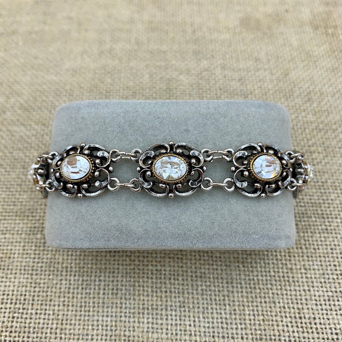 Gliederarmband „Theresa“ mit Swarovski®-Kristallen
