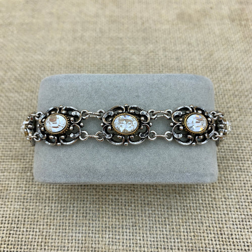 Gliederarmband „Theresa“ mit Swarovski®-Kristallen