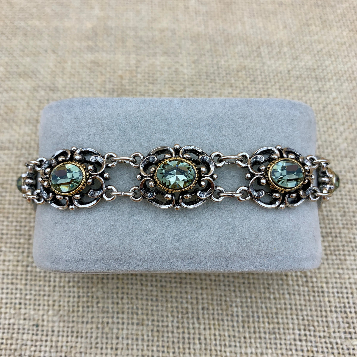 Gliederarmband „Theresa“ mit Swarovski®-Kristallen
