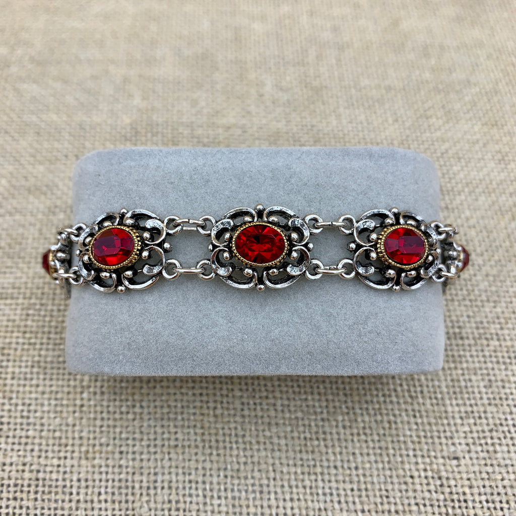 Gliederarmband „Theresa“ mit Swarovski®-Kristallen
