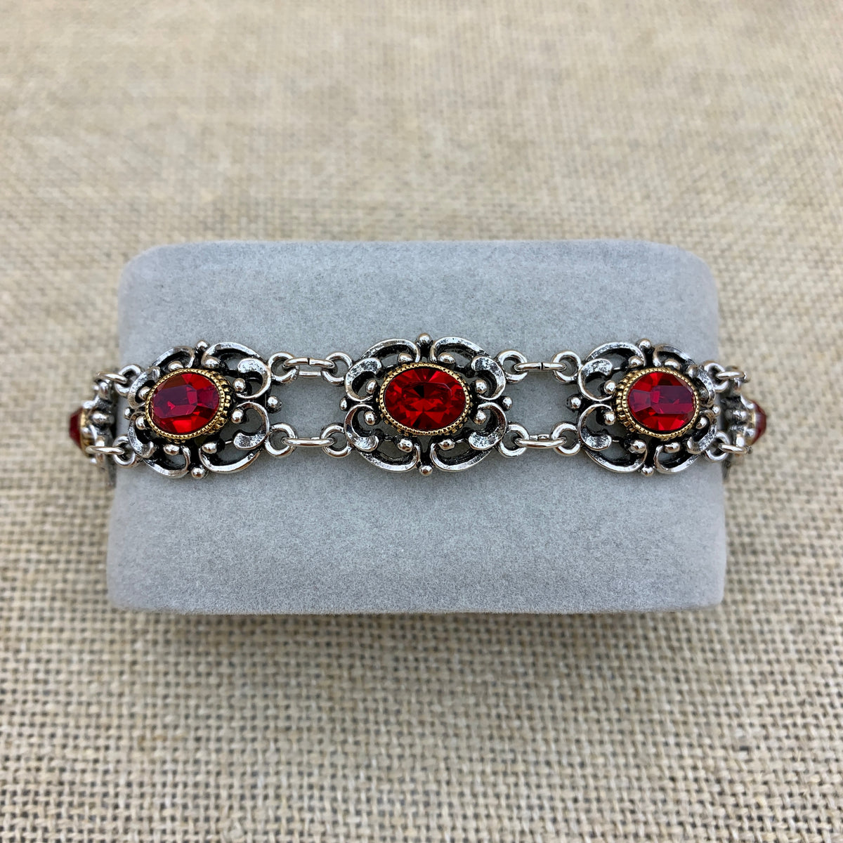 Gliederarmband „Theresa“ mit Swarovski®-Kristallen