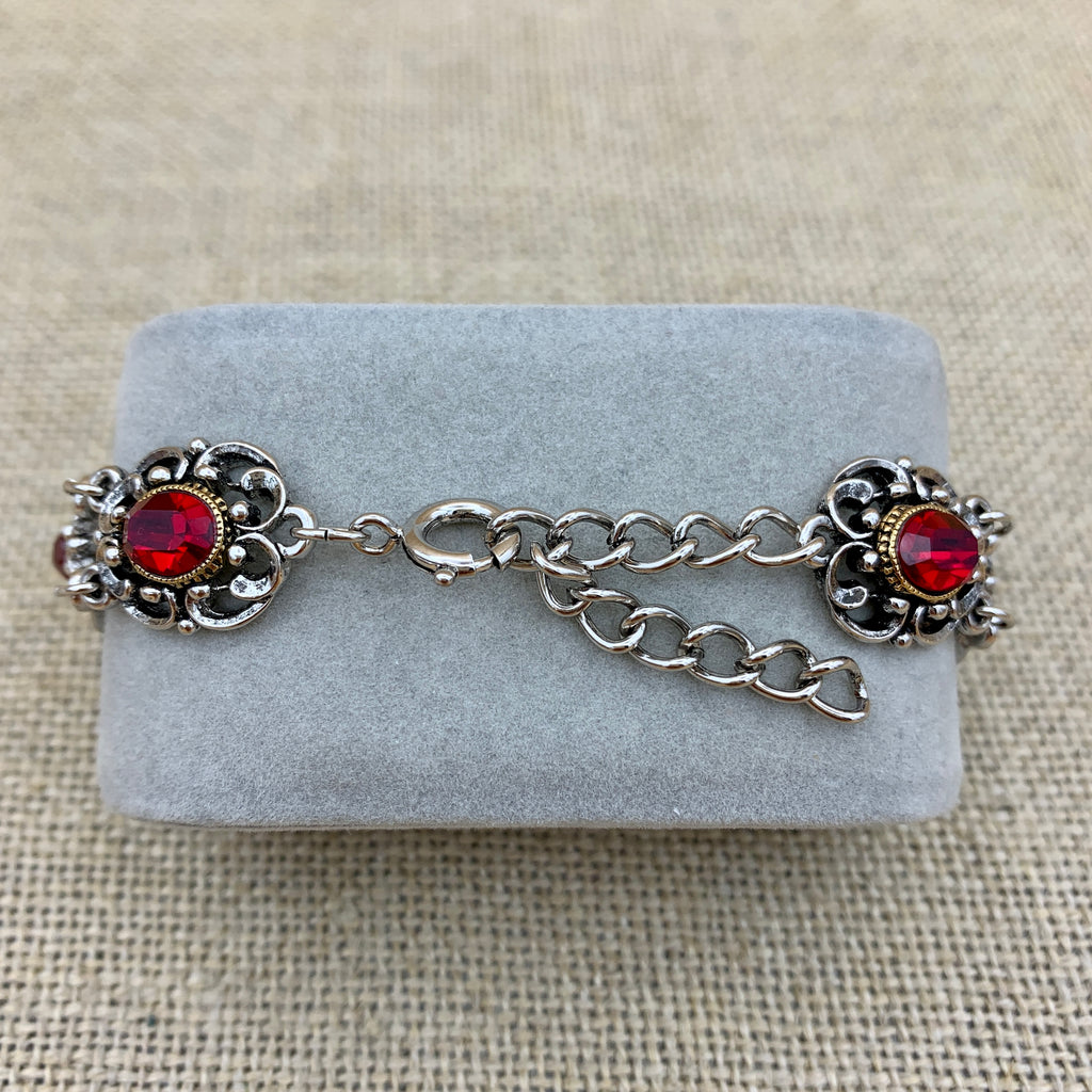 Gliederarmband „Theresa“ mit Swarovski®-Kristallen