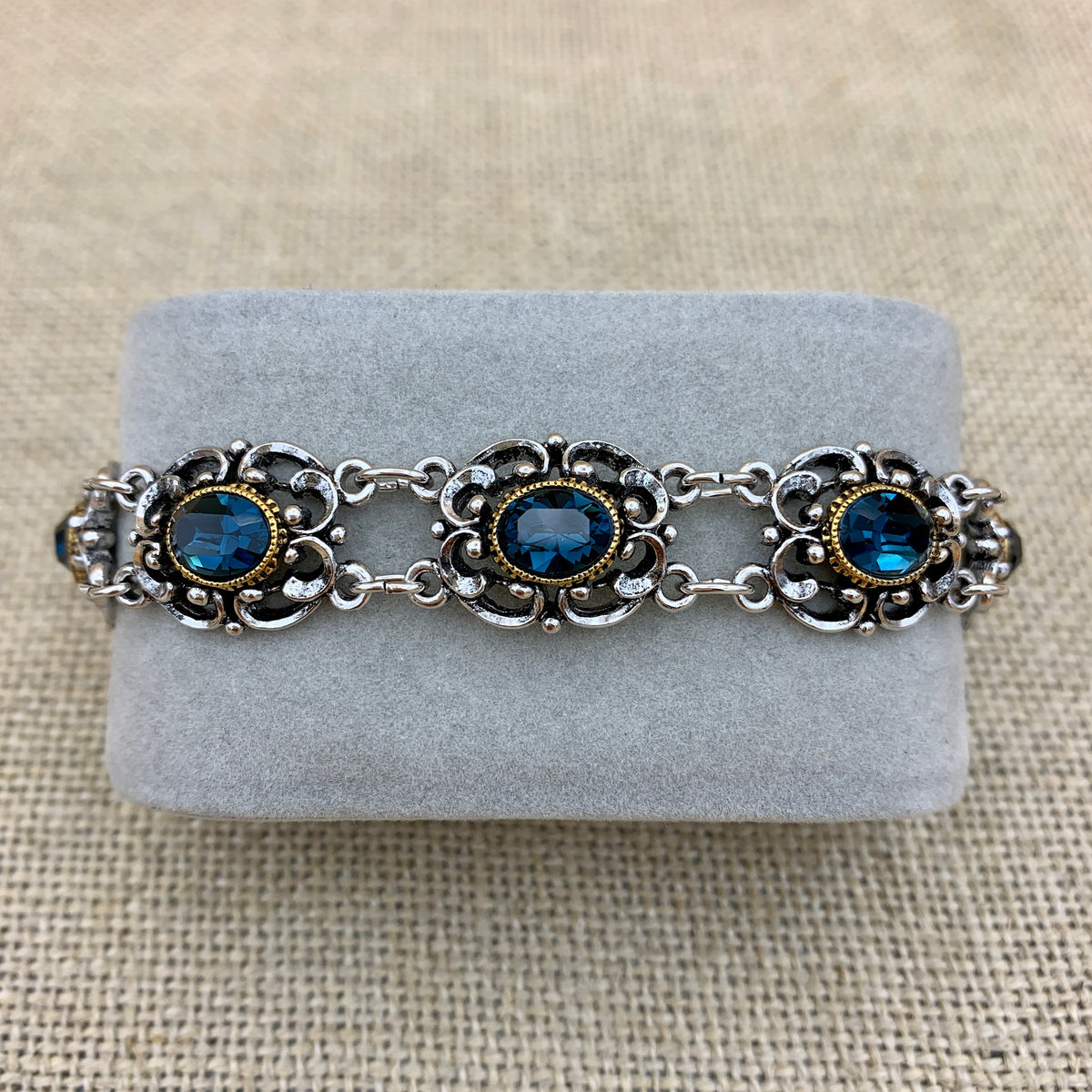 Gliederarmband „Theresa“ mit Swarovski®-Kristallen