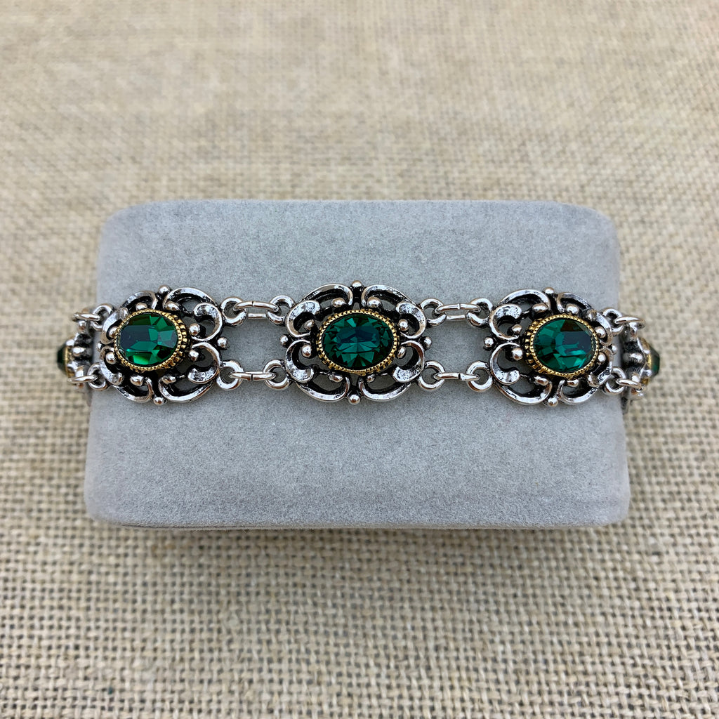 Gliederarmband „Theresa“ mit Swarovski®-Kristallen