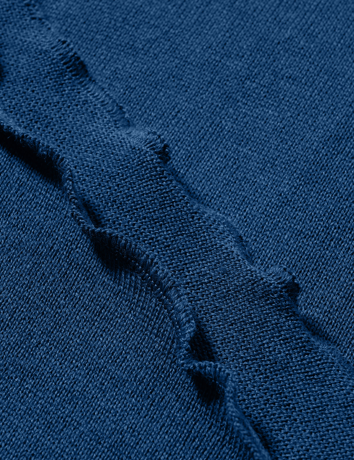 Merino-Strickstola mit Wellensaum