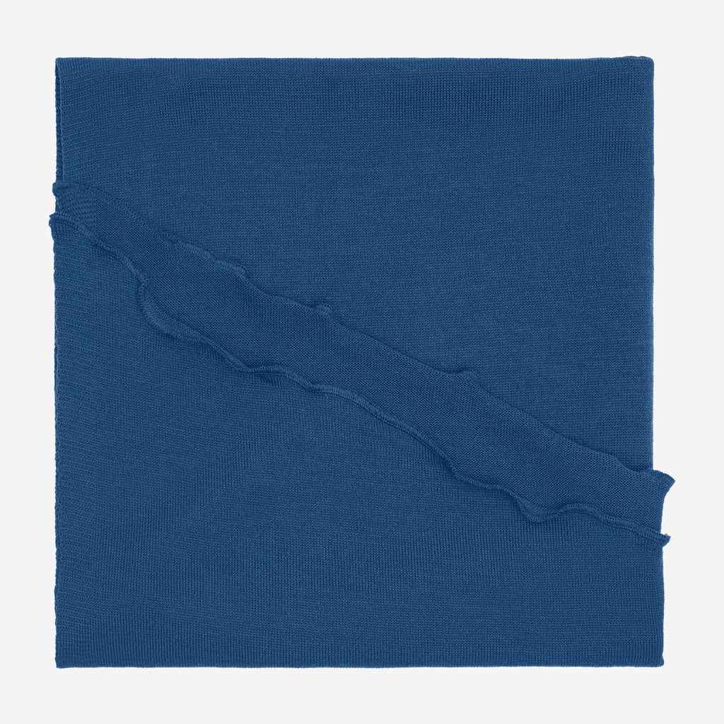 Merino-Strickstola mit Wellensaum