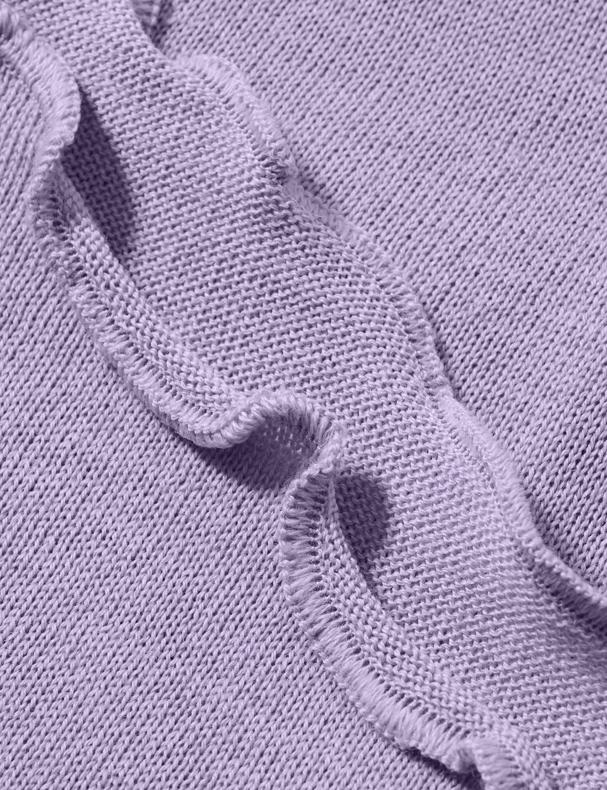 Merino-Strickstola mit Wellensaum