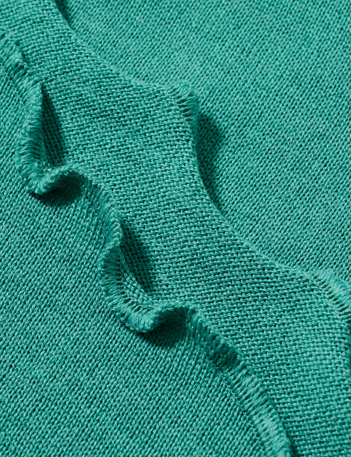 Merino-Strickstola mit Wellensaum