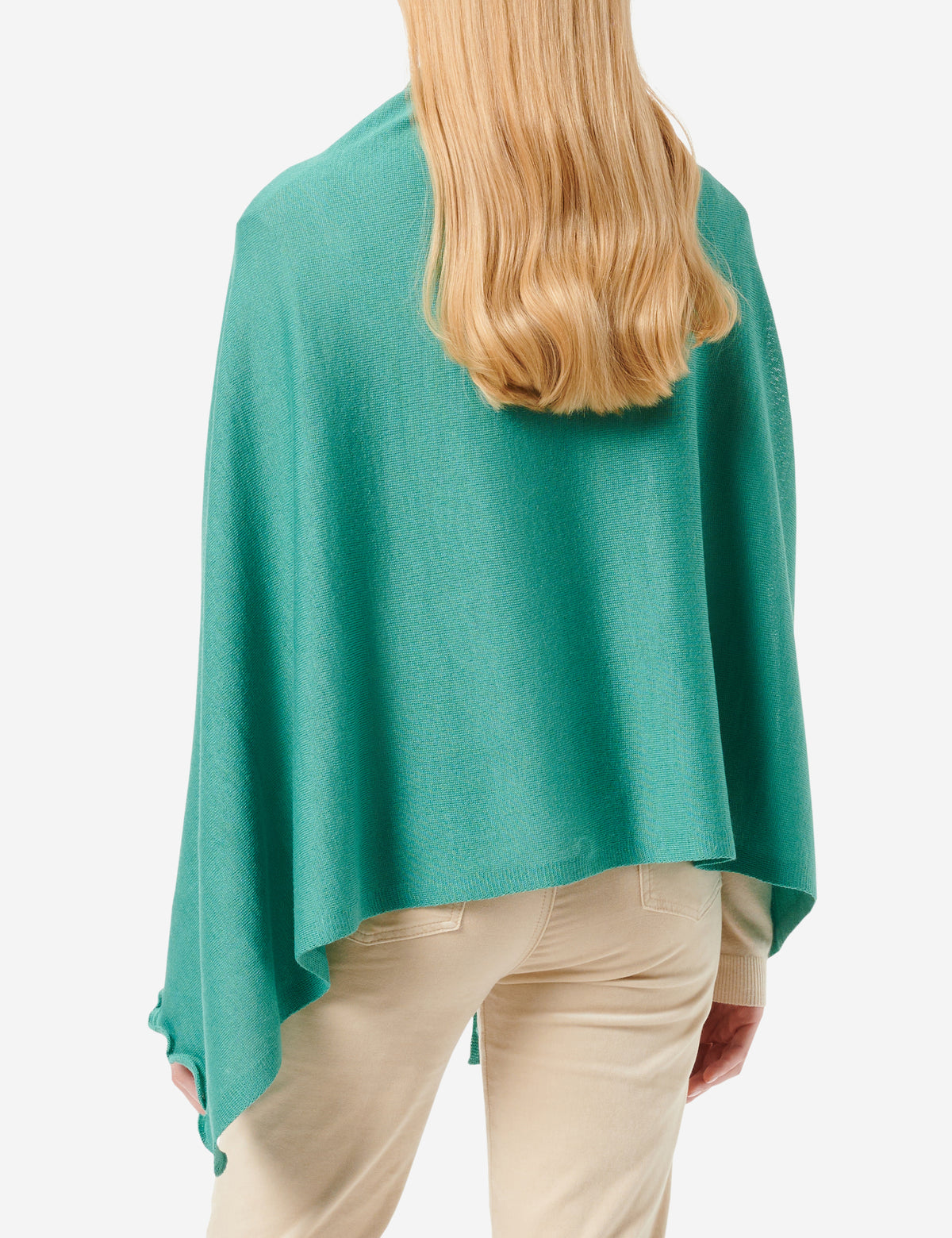 Merino-Strickstola mit Wellensaum