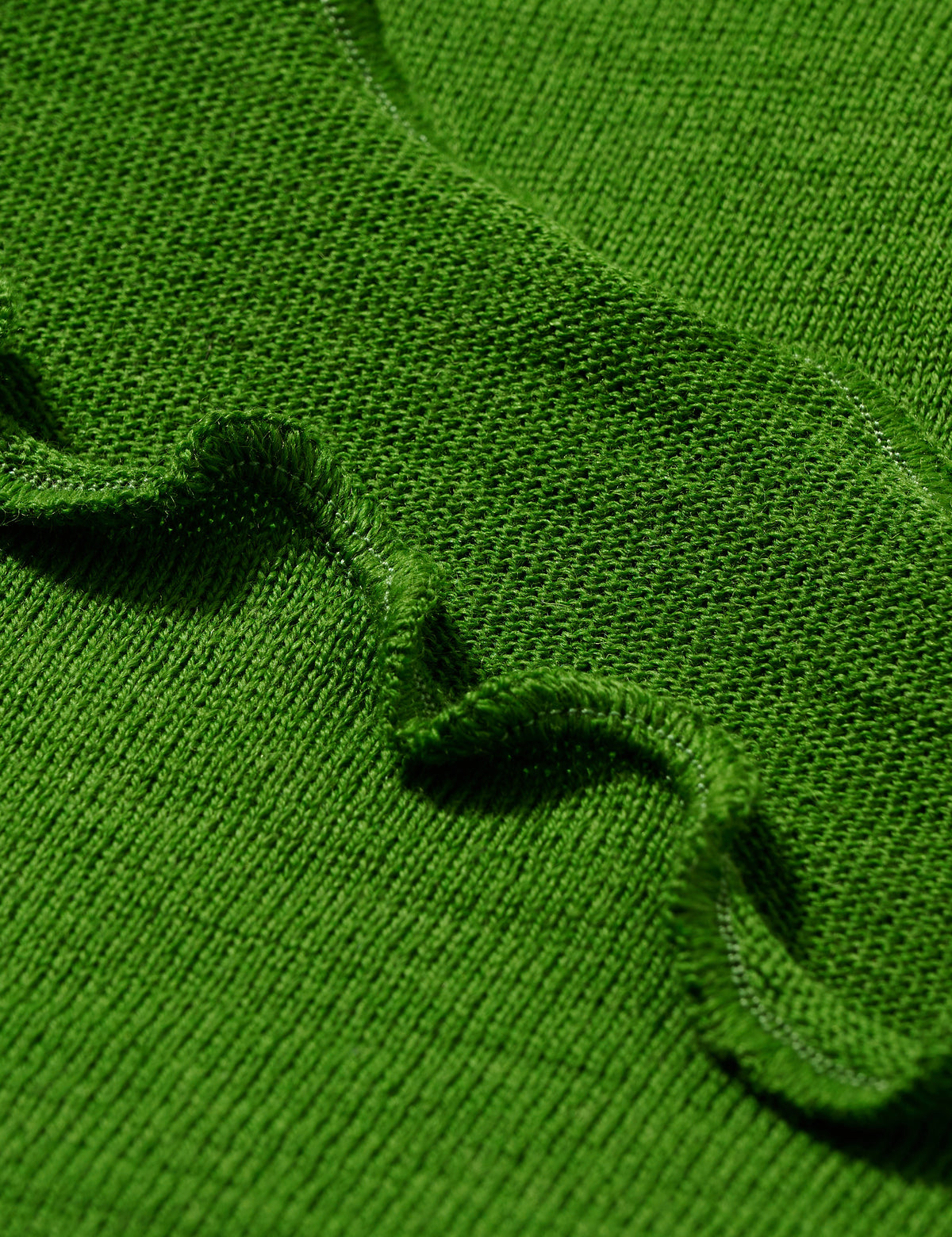 Merino-Strickstola mit Wellensaum