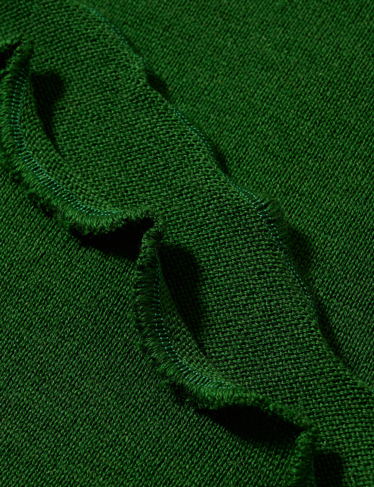 Merino-Strickstola mit Wellensaum