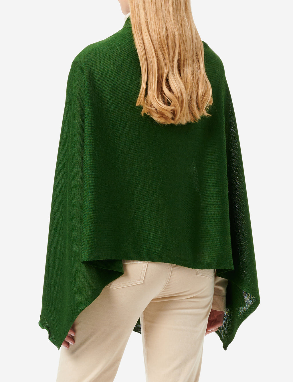 Merino-Strickstola mit Wellensaum