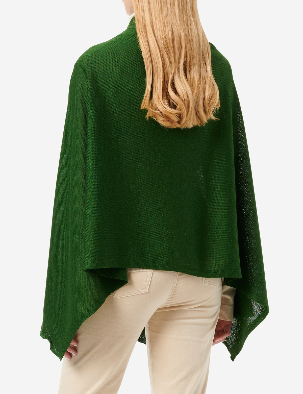 Merino-Strickstola mit Wellensaum