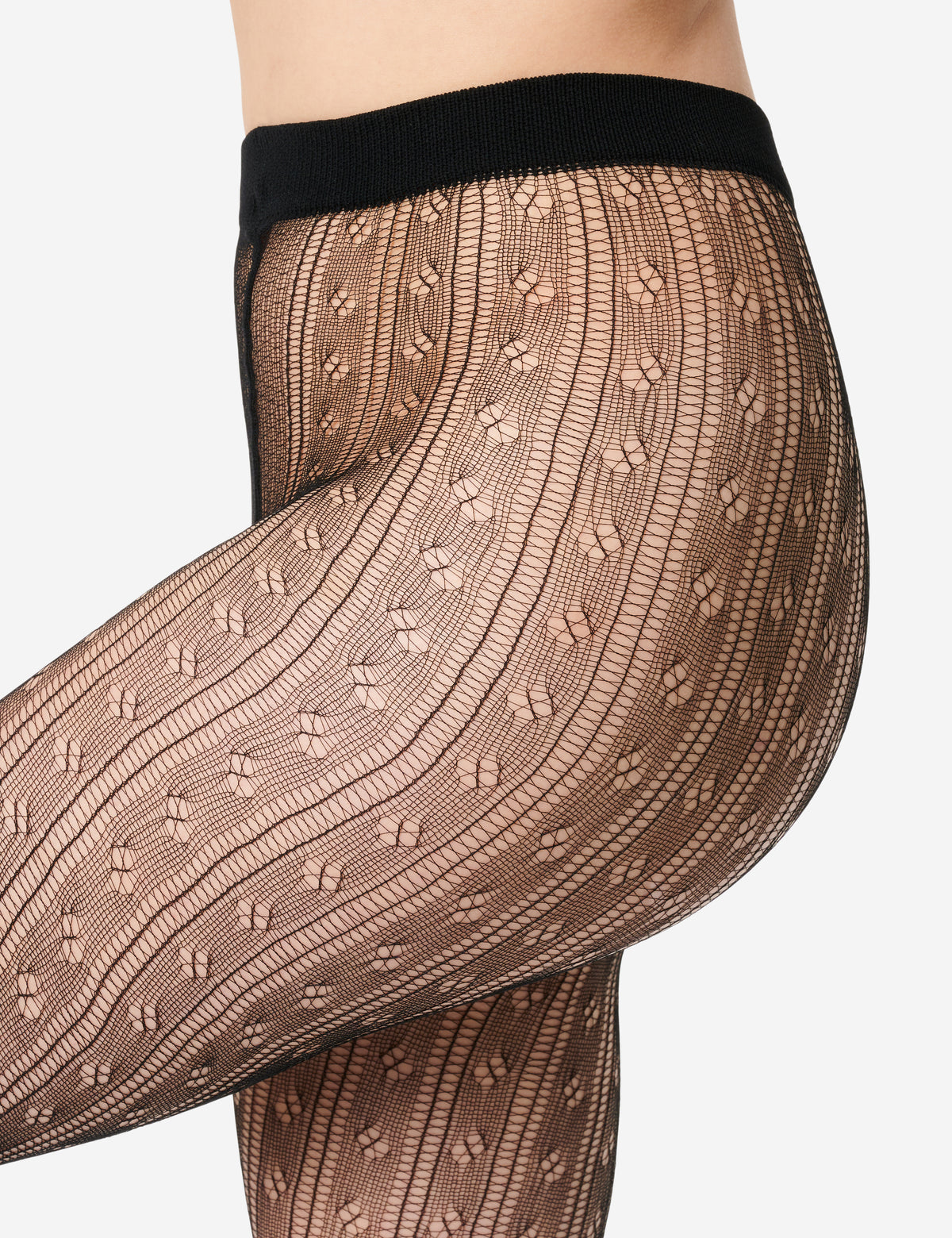 Netzstrumpfhose „Jasmin“ mit filigranem Ajourmuster