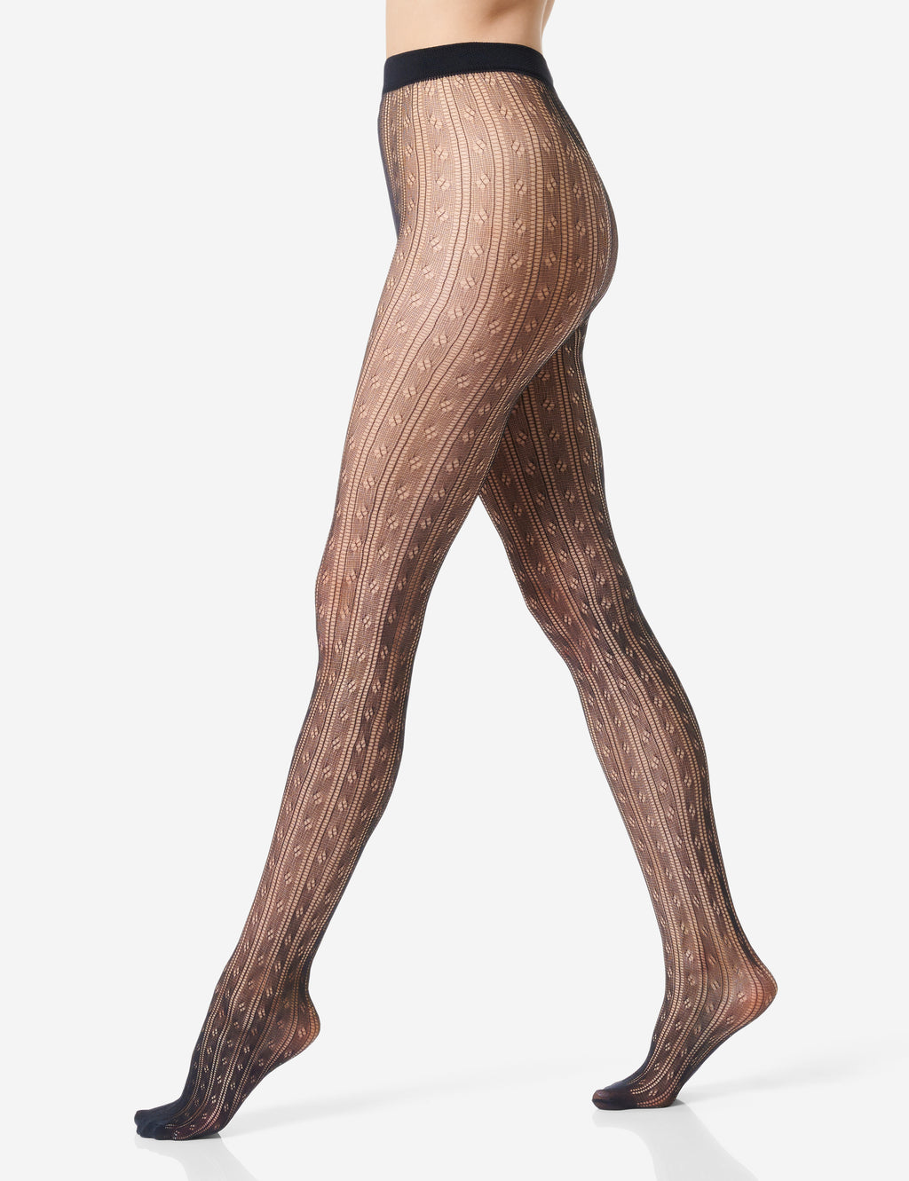 Netzstrumpfhose „Jasmin“ mit filigranem Ajourmuster