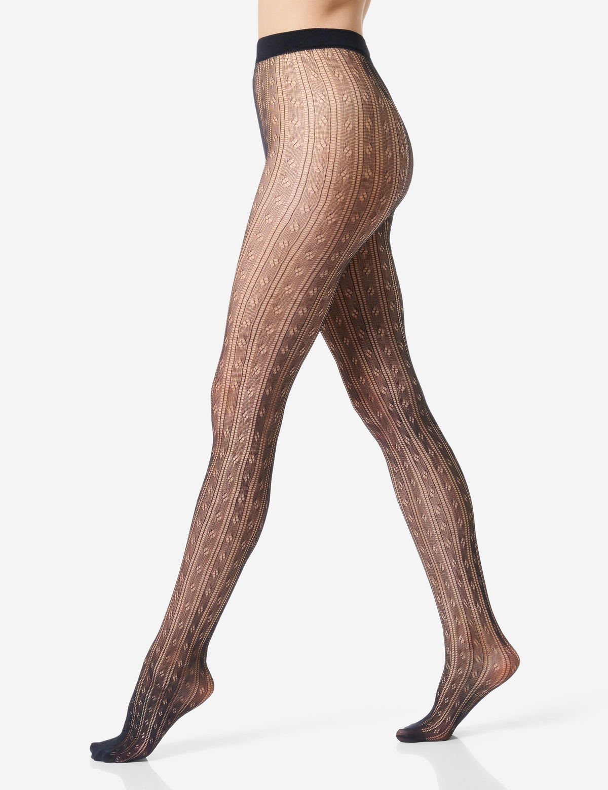 Netzstrumpfhose „Jasmin“ mit filigranem Ajourmuster